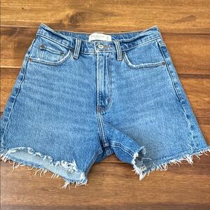 Abercrombie and Fitch Women's denim Shorts (the dad short high rise )